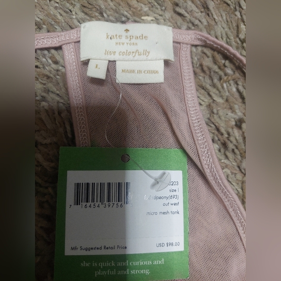 NWT KATE SPADE TANK TOP - Picture 5 of 5